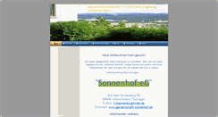 Desktop Screenshot of gemeinschaft-sonnenhof.de